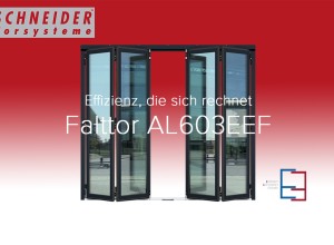 NEU: SCHNEIDER Falttor AL603EEF mit dem patentierten Energy Efficient Frame