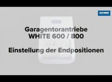 LINDPOINTNER Antrieb | WHITE 1000 - Endpositionen AUF/ZU und Lernfahrten (DE)