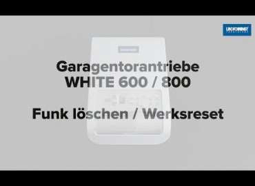 LINDPOINTNER Antrieb | WHITE 1000 - Funk löschen und Werksreset (DE)