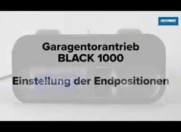 LINDPOINTNER Antrieb - Black 1000 | Endpositionen AUF/ZU und Lernfahrten (DE)